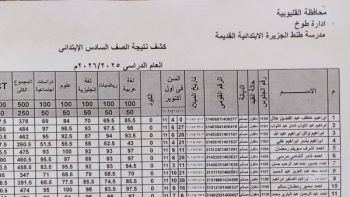 نتيجة الصف السادس الابتدائي برقم الجلوس والاسم 2026 ..مدارس تعلن ظهورها الآن