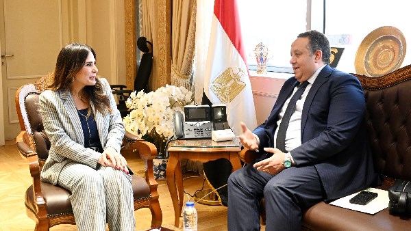 وزيرة الإسكان تبحث مع نقيب المهندسين تعزيز التعاون المشترك