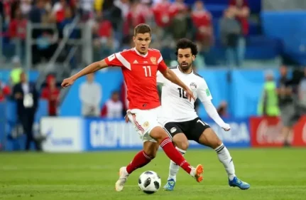 يلا شوت.. بث مباشر مشاهدة مباراة مصر وروسيا الآن بدون تقطيع HD في استعدادت كاس العالم