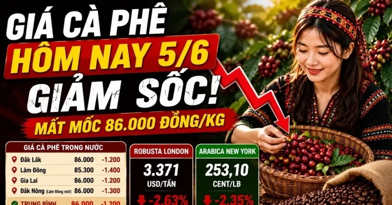 أسعار القهوة اليوم، 5 يونيو: شهدت كل من قهوة روبوستا وقهوة أرابيكا انخفاضات كبيرة في الأسعار.