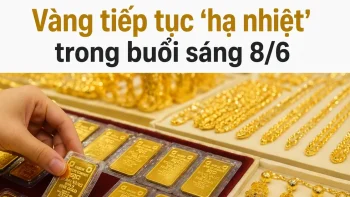 استمر انخفاض أسعار الذهب صباح يوم 8 يونيو.
