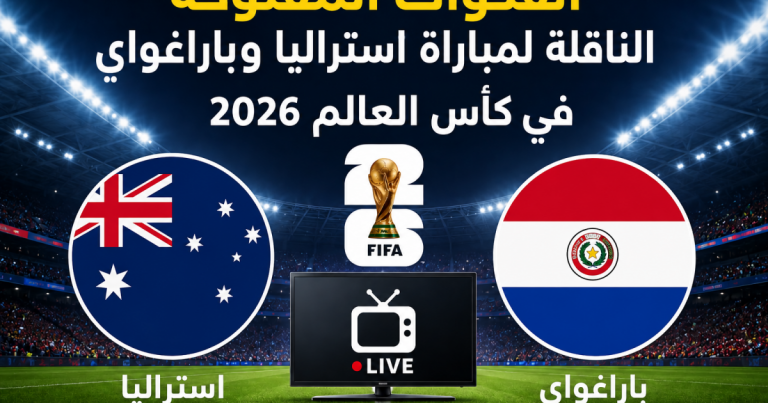 القنوات المفتوحة الناقلة لمباراة استراليا وباراغواي في كأس العالم 2026