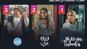 بعد عرض أولى حلقاته.. مسلسل ورد على فل وياسمين يتصدر قائمة الأكثر مشاهدة على شاهد
