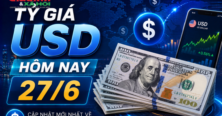 سعر صرف الدولار الأمريكي اليوم، 27 يونيو: يتم بيع الدولار الأمريكي في العديد من البنوك بسعر 26,454 دونغ فيتنامي/دولار أمريكي.