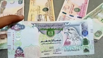 الدرهم الإماراتي يسجل 13.74 جنيه فى البنك المركزى اليوم 18-7-2026