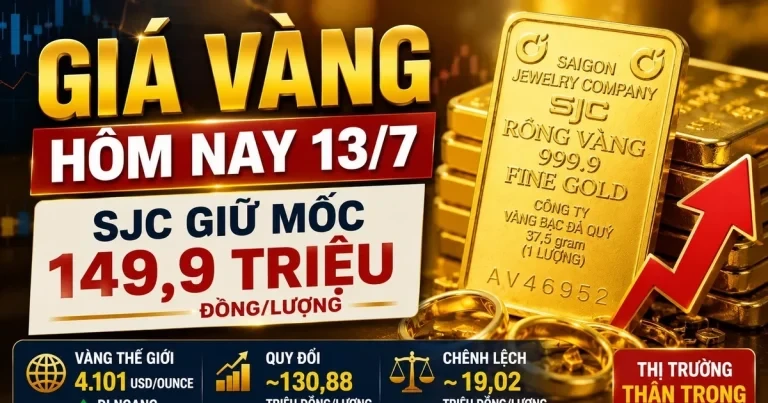 أسعار الذهب اليوم، 13 يوليو: تنتظر أسهم شركات SJC وBTMC وDOJI وPNJ تقلبات في الأسبوع الجديد.