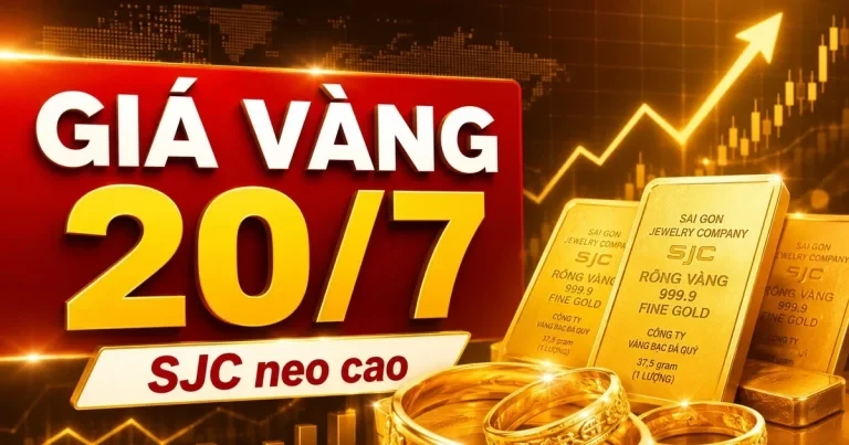 أسعار الذهب اليوم، 20 يوليو: هل انخفضت أسعار أسهم شركات SJC وBTMC وDOJI وPNJ بما يتماشى مع أسعار الذهب العالمية؟