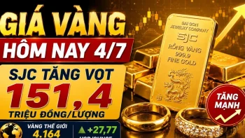 أسعار الذهب اليوم، 4 يوليو: هل ستواصل أسهم شركات SJC وBTMC وDOJI وPNJ ارتفاعها بما يتماشى مع أسعار الذهب العالمية؟