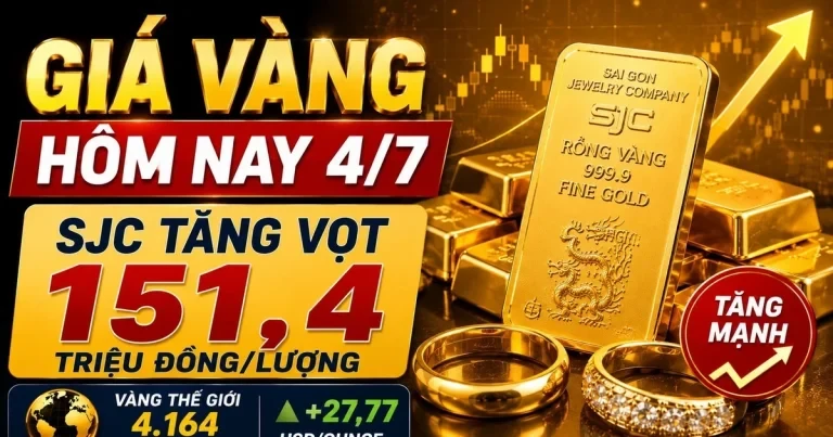 أسعار الذهب اليوم، 4 يوليو: هل ستواصل أسهم شركات SJC وBTMC وDOJI وPNJ ارتفاعها بما يتماشى مع أسعار الذهب العالمية؟