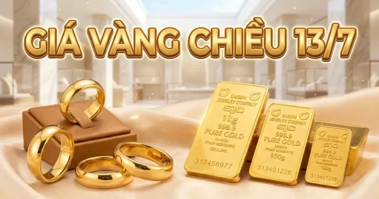 أسعار الذهب بعد ظهر يوم 13 يوليو: انخفضت أسعار سبائك الذهب وخواتم الذهب في وقت واحد.