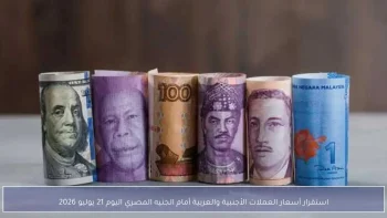 استقرار أسعار العملات الأجنبية والعربية أمام الجنيه المصري اليوم 21 يوليو 2026