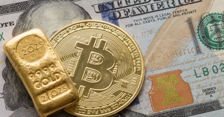 ارتفع سعر الذهب والبيتكوين بعد انخفاض التضخم في الولايات المتحدة.