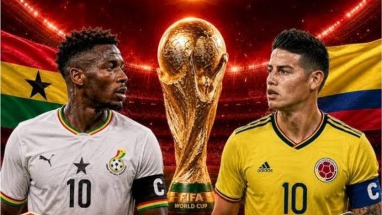 تردد القنوات المفتوحة الناقلة لمباراة غانا وكولومبيا في كأس العالم