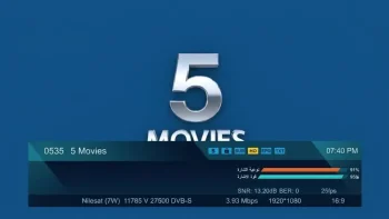 تردد قناة 5Movies الجديد 2026 بعد ترقية البث إلى Full HD تمهيدًا لانطلاقها