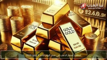 استقرار أسعار الذهب في مصر اليوم الأحد 5 يوليو 2026