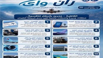 نشرة «ران واي» | أسعار القاهرة – مدريد تنافسية.. والهوية الرقمية تقود مستقبل السفر الجوي